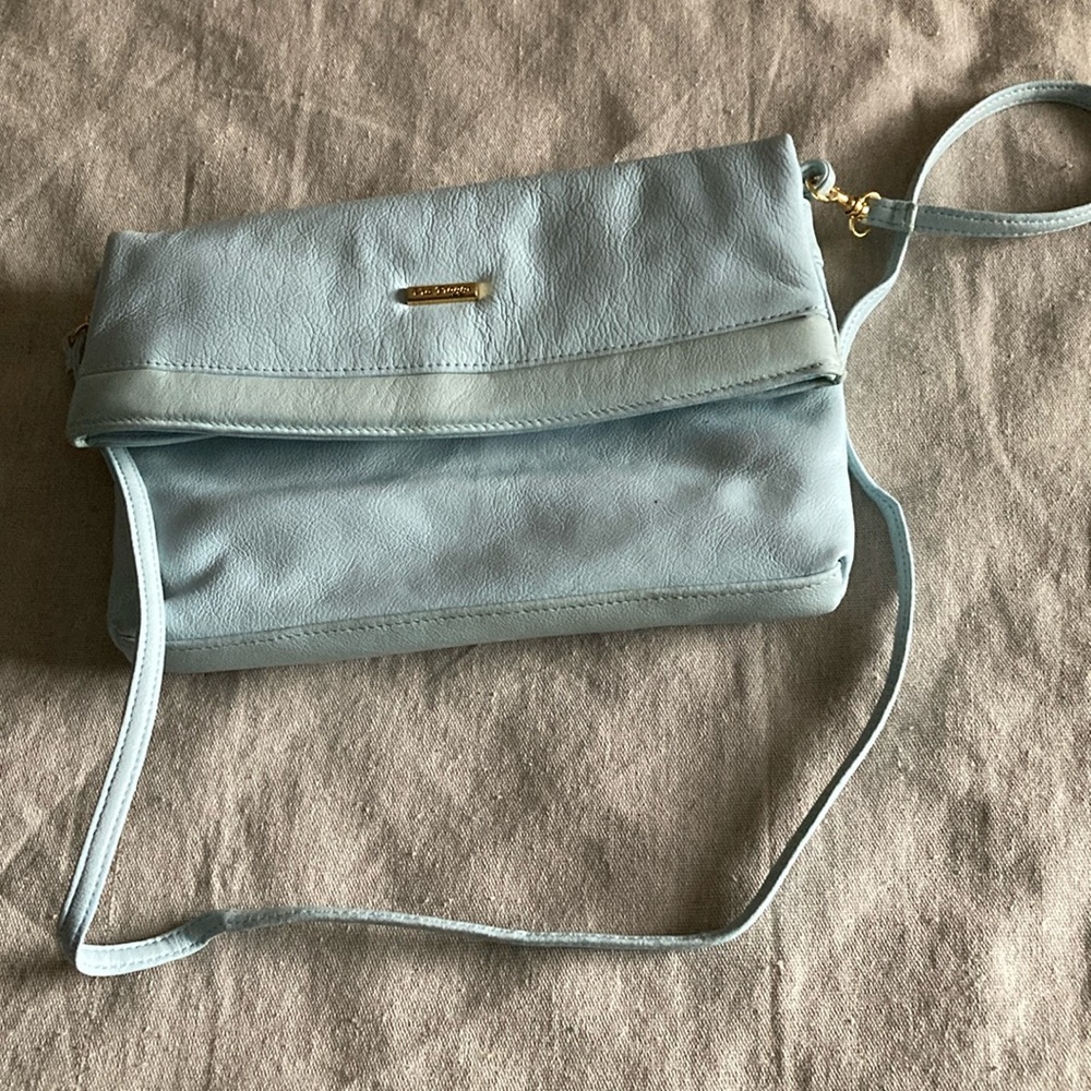 Vintage Via Piaggi genuine leather crossbody purse